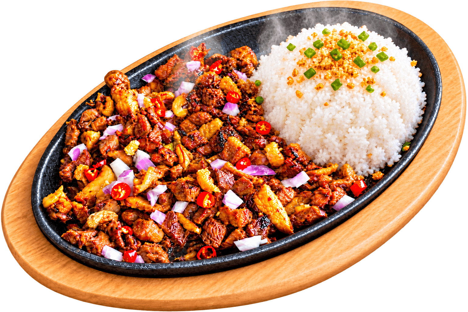 Pork Sisig Rice Meal